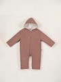 Bebek Kadife Astronot Tulum Unisex Çift Katlı Pamuklu Şapkalı